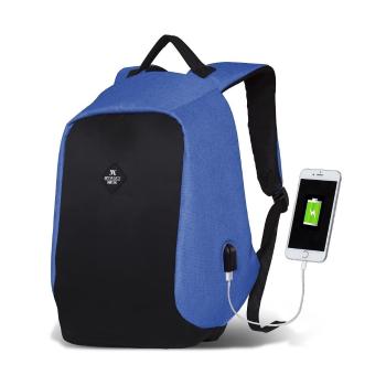 Rucsac cu port USB My Valice SECRET Smart Bag, negru-albastru