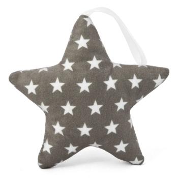 Decoraține-stea suspendabilă – model gri cu steluțe