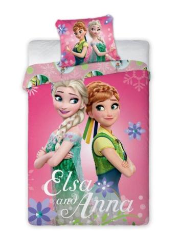 Lenjerie de pat pentru copii Frozen Elsa și Anna